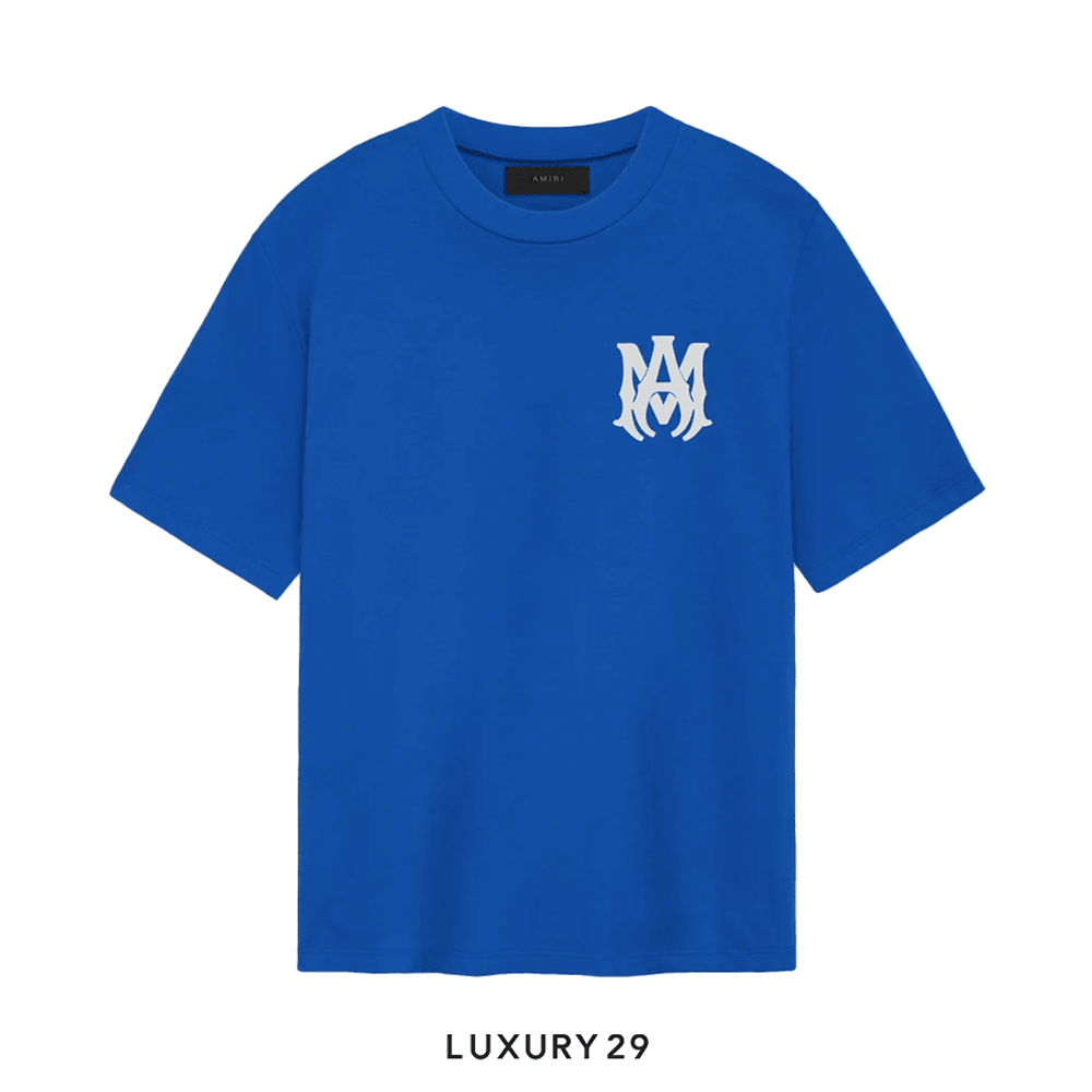 Amiri MA CORE LOGO TEE BLUE(2XL, Blue)