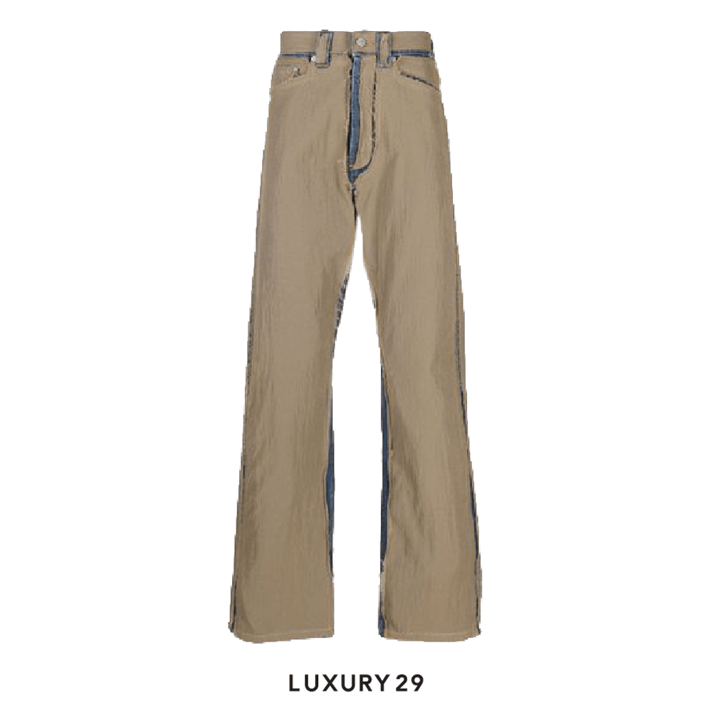 Palm Angels ripstop straight-leg trousers(M, Brown)
