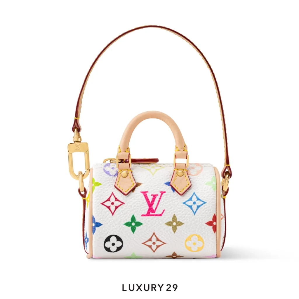 Louis Vuitton LV x TM Micro Speedy bag charm Multicolor(Micro, White)