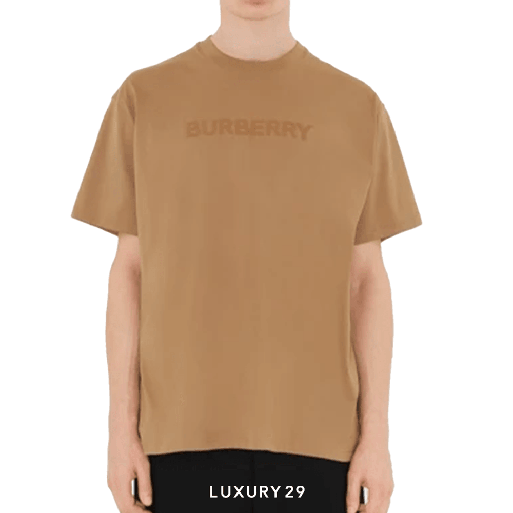 Burberry Logo Cotton T-shirt Camel(S, Brown)