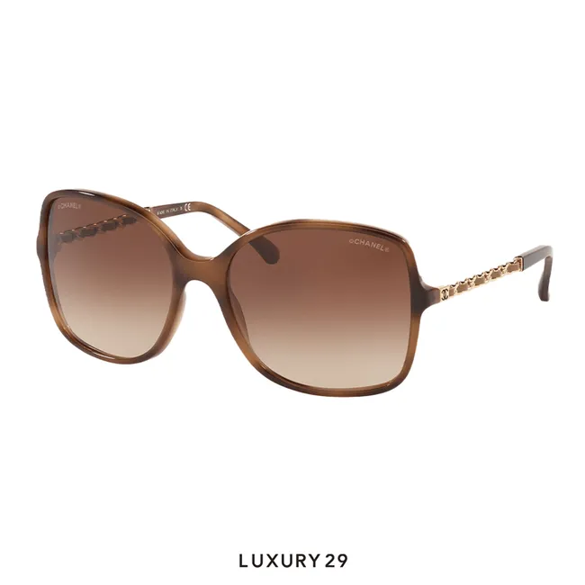 Chanel Square Sunglasses Lenses Brown Gradient