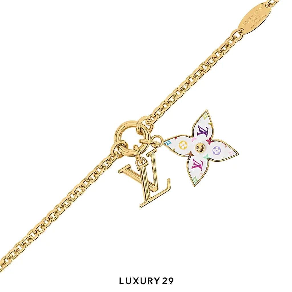 Louis Vuitton LV x TM - Monogram Multicolor Bracelet Gold Metal(Free Size, Gold)