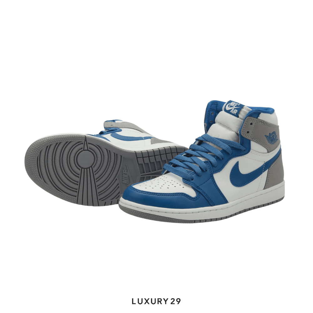 Nike Jordan 1 Retro High OG True Blue (GS)(M)(36.5, Blue)