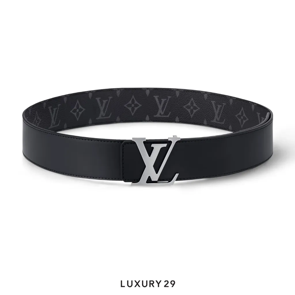 Louis Vuitton LV INITIALES 40mm Reversible Belt 90CM(40, Black)