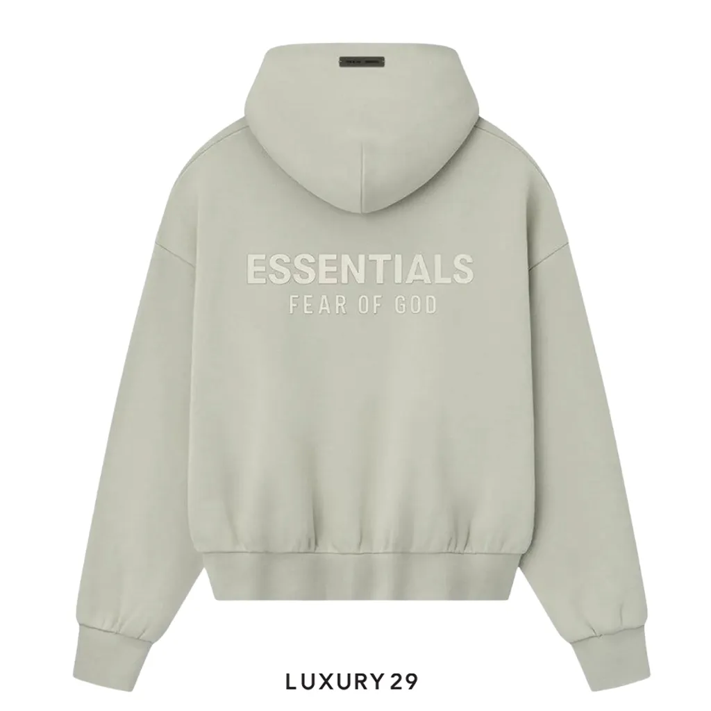 Fear of God Essentials Classic Fleece Hoodie Abbey Stone(XS, Grey)
