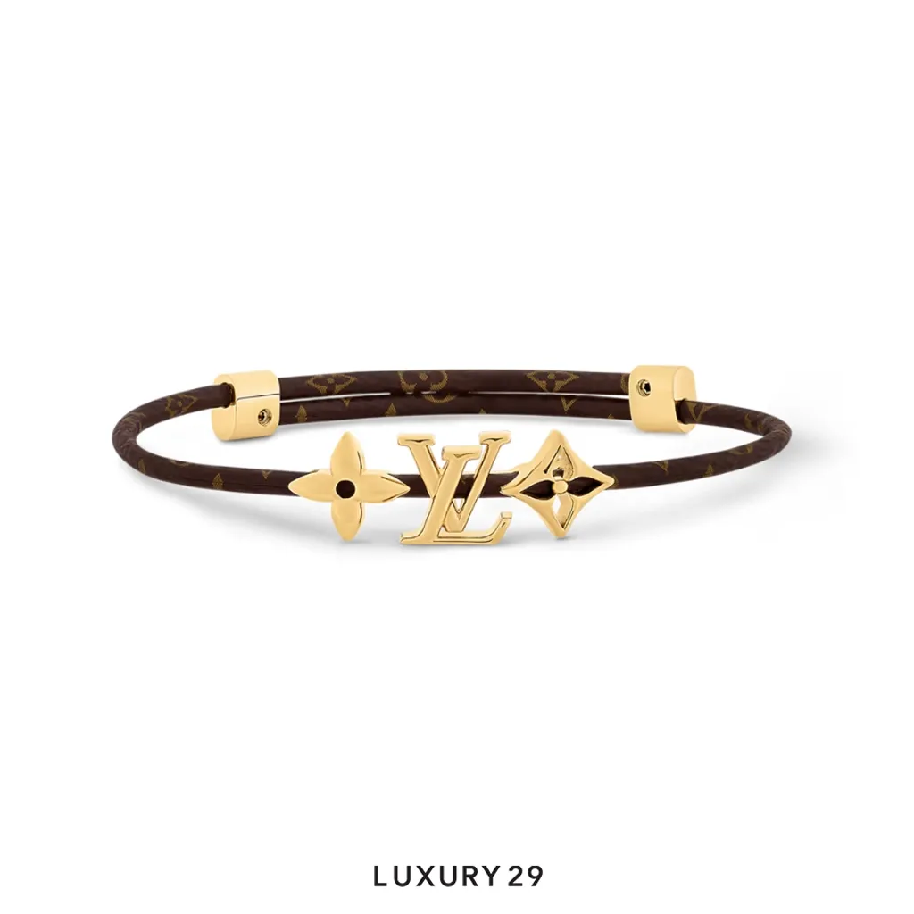 Louis Vuitton LV Iconic Bracelet Brown(Free Size, Brown)