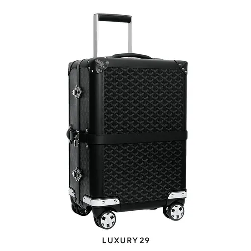 Goyard Bourget PM Trolley Case Jet Black