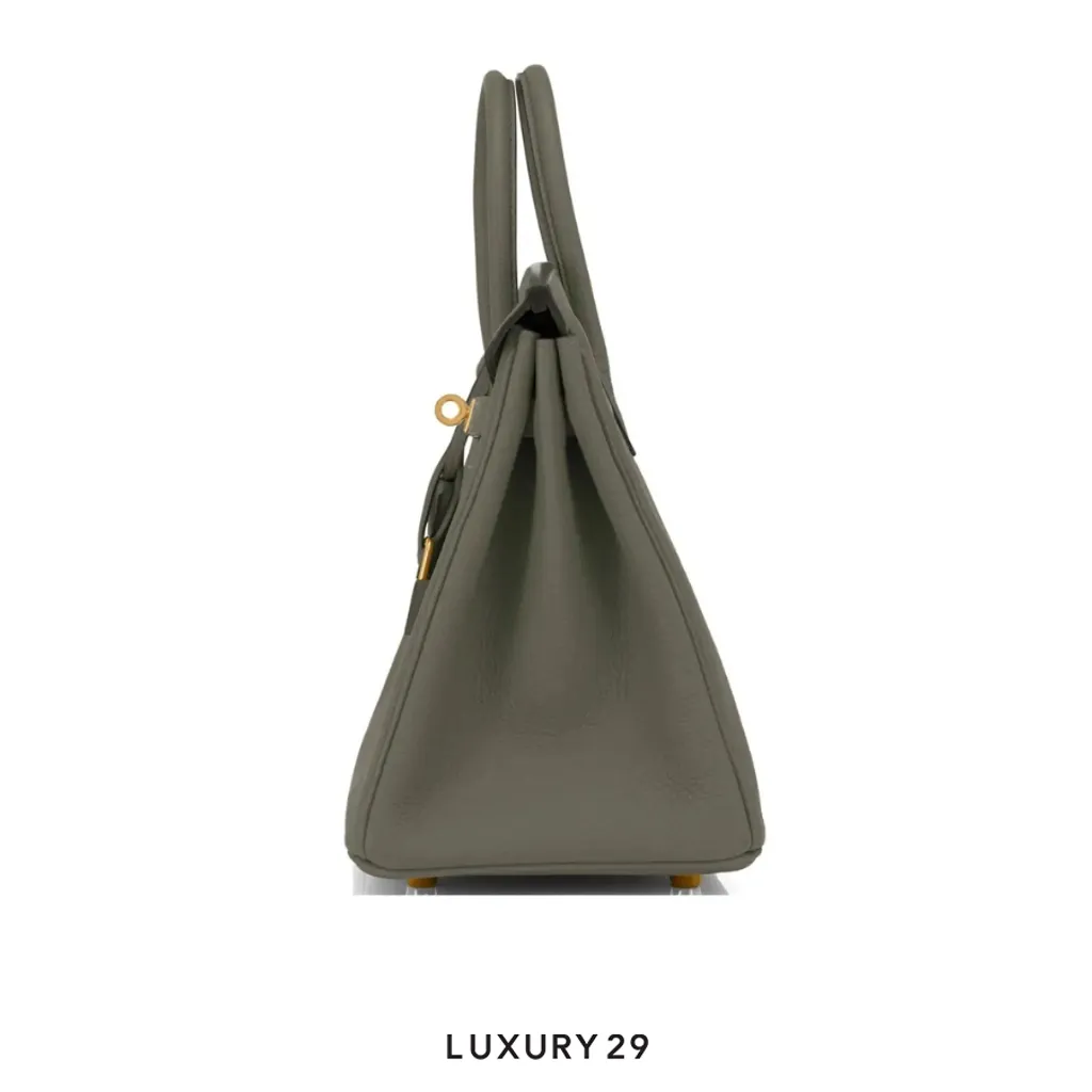 Hermes Birkin 25 Vert Maquis Bag Togo Gold Hardware Military Green K Stamp (2025)(Small, Green)