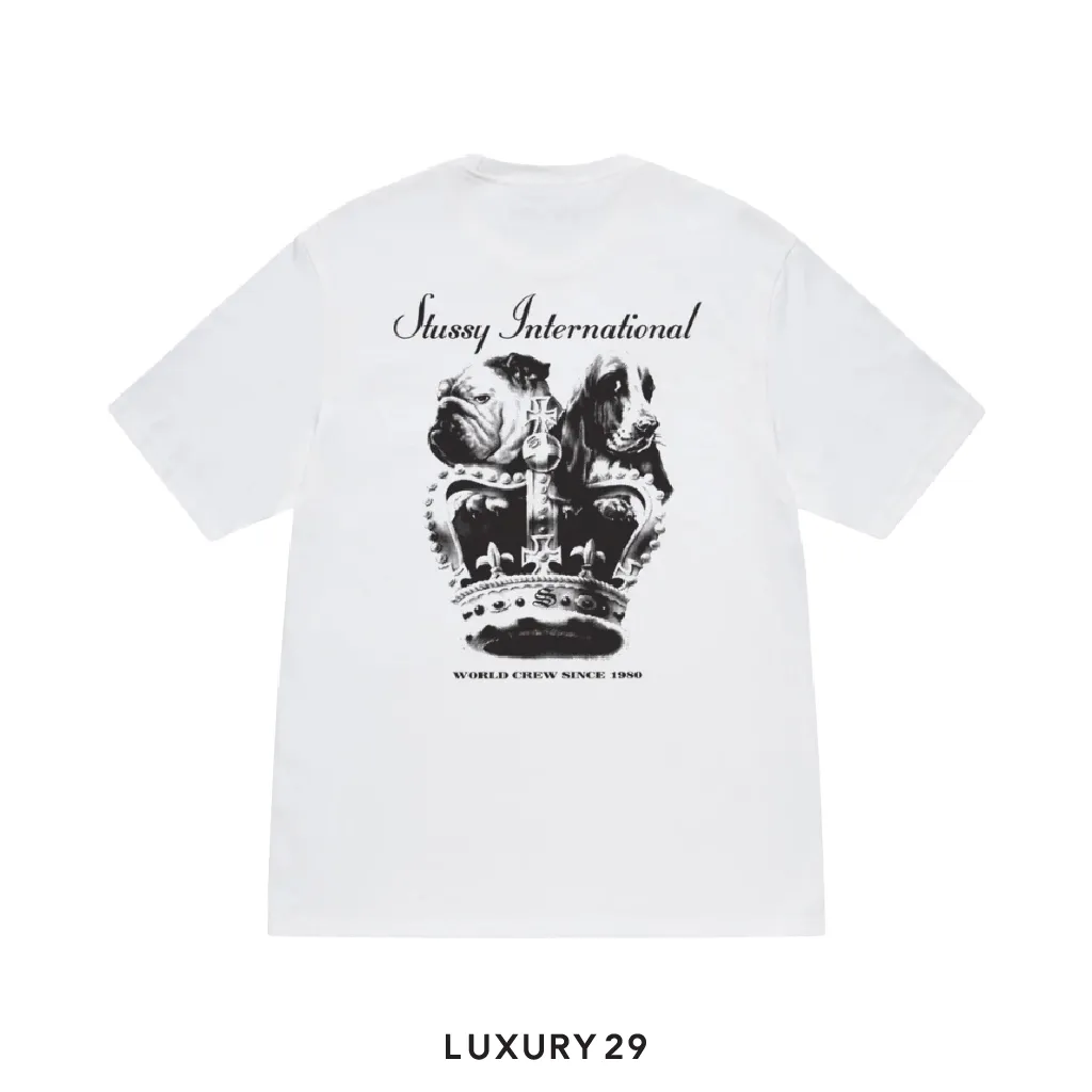 Stussy Dog Crown Tee White(L, White)