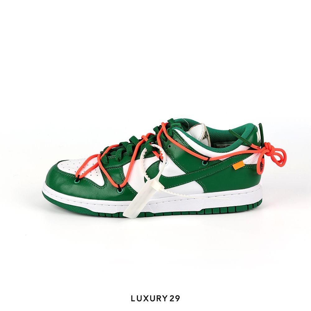 靴 Off White Nike Dunk Low Green &gray Nike Dunk Low Off-White Lot 14 Size 10 Electro Green