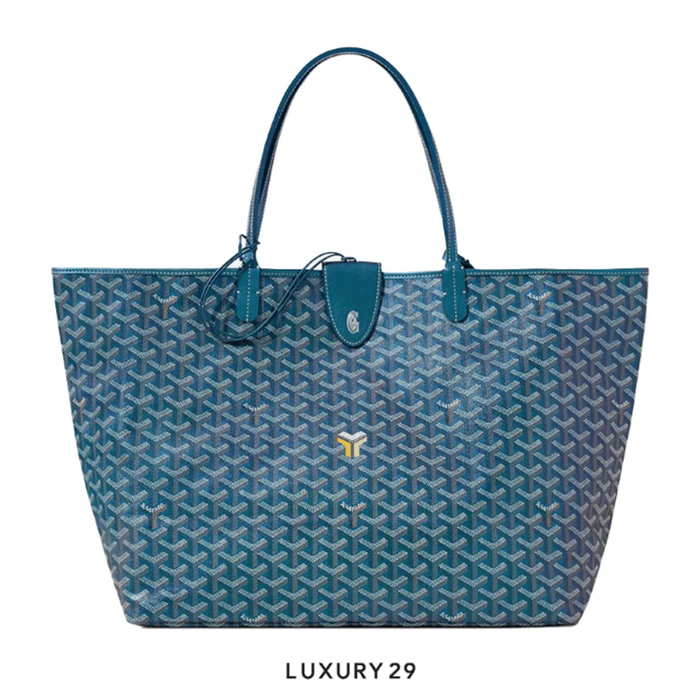 Goyard Saint Louis GM Bag 2024 Pearly Blue(Large, Blue)