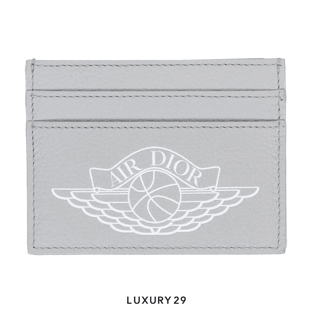 Dior X Jordan Wings Card Holder(Mini, Grey)