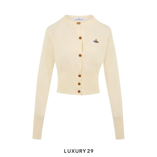 Vivienne westwood Bea Cropped Cardigan Cream