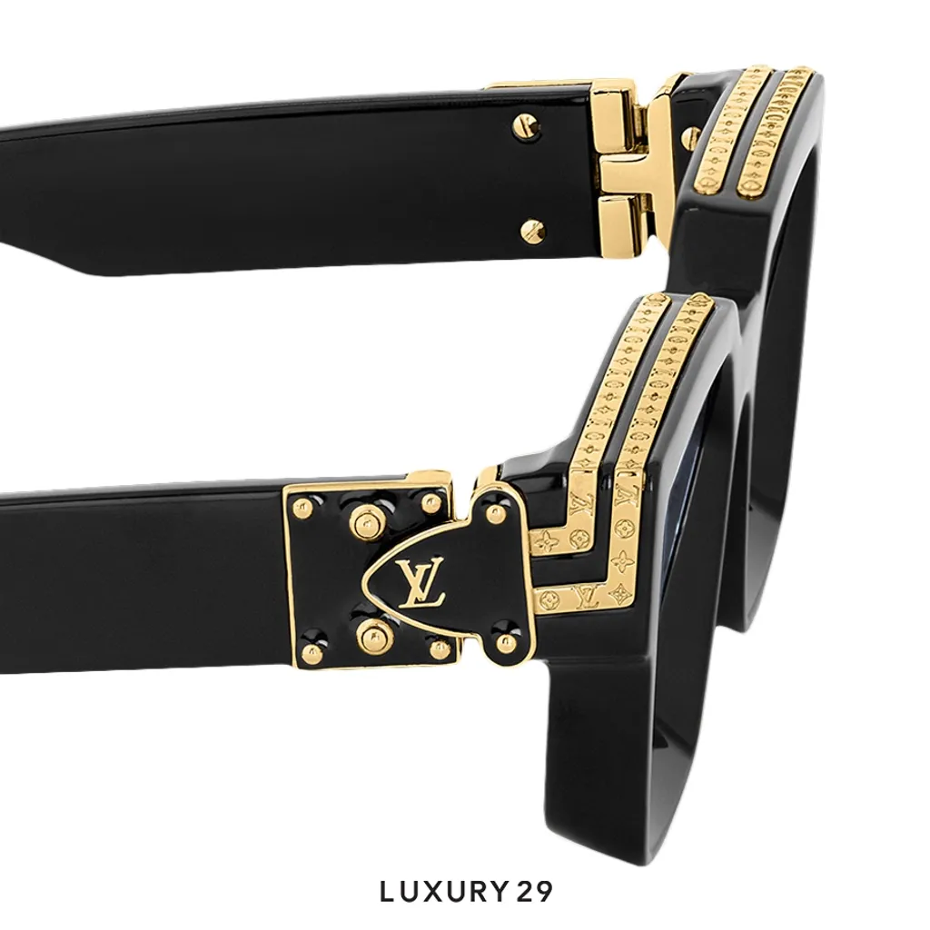 Louis Vuitton LV Sunglasses 1.1 Millionaires All Black Lenses(Free Size, Black)