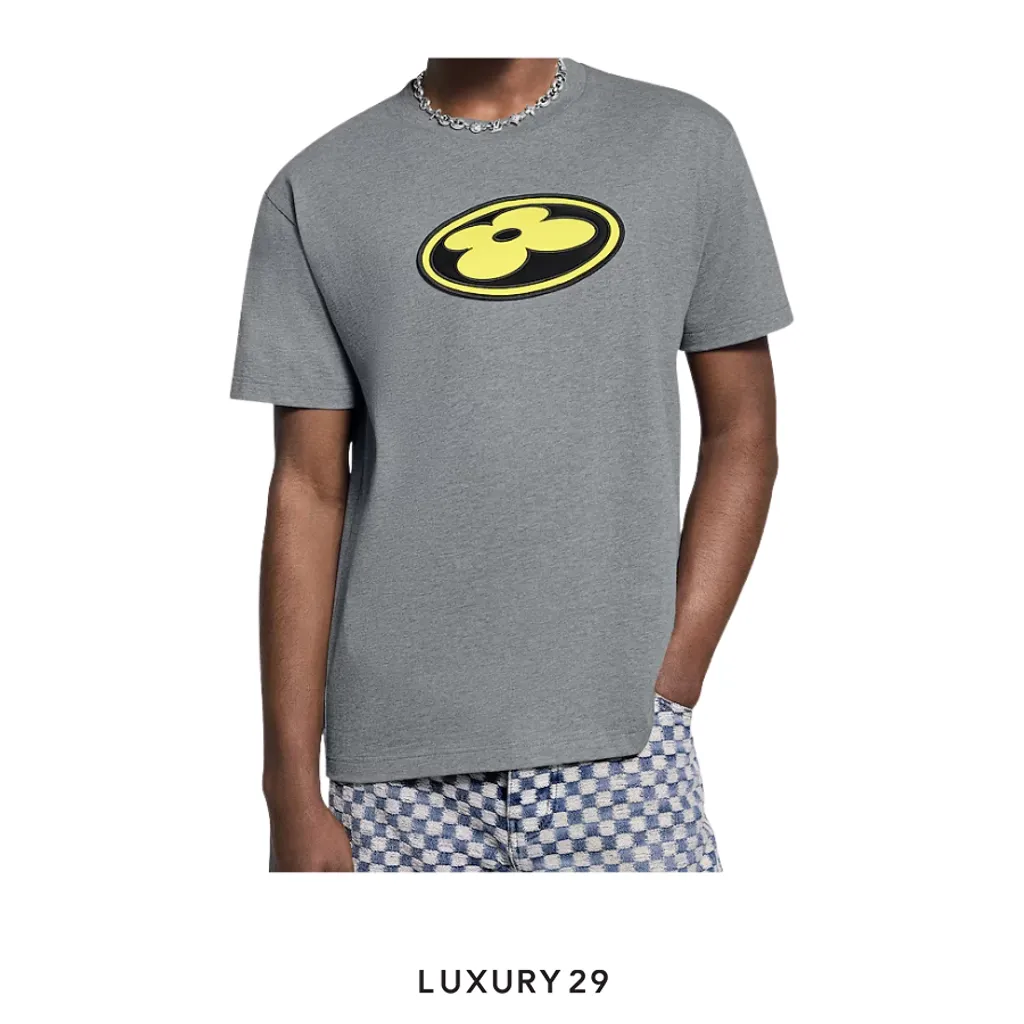 Louis Vuitton LV Graphic patch t-shirt Grey(M, Grey)