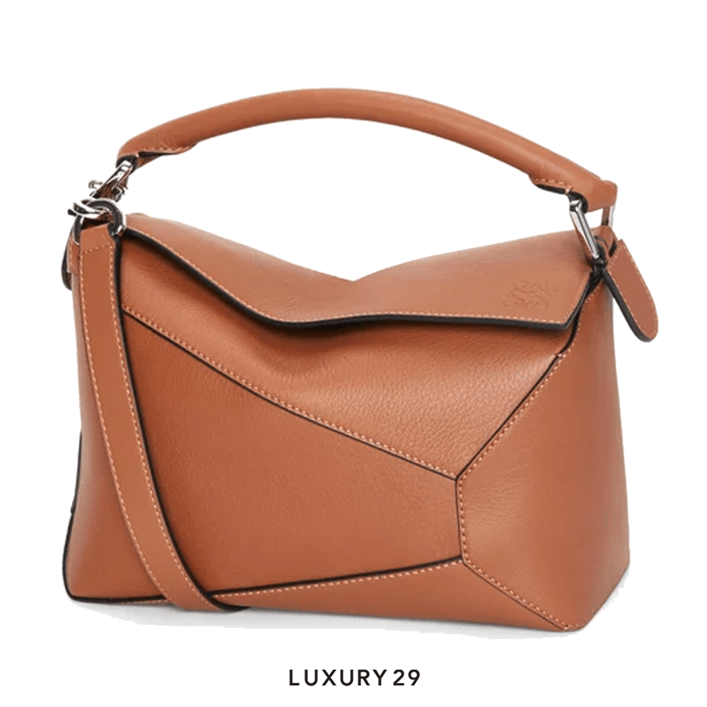 Loewe small tan puzzle bag shop