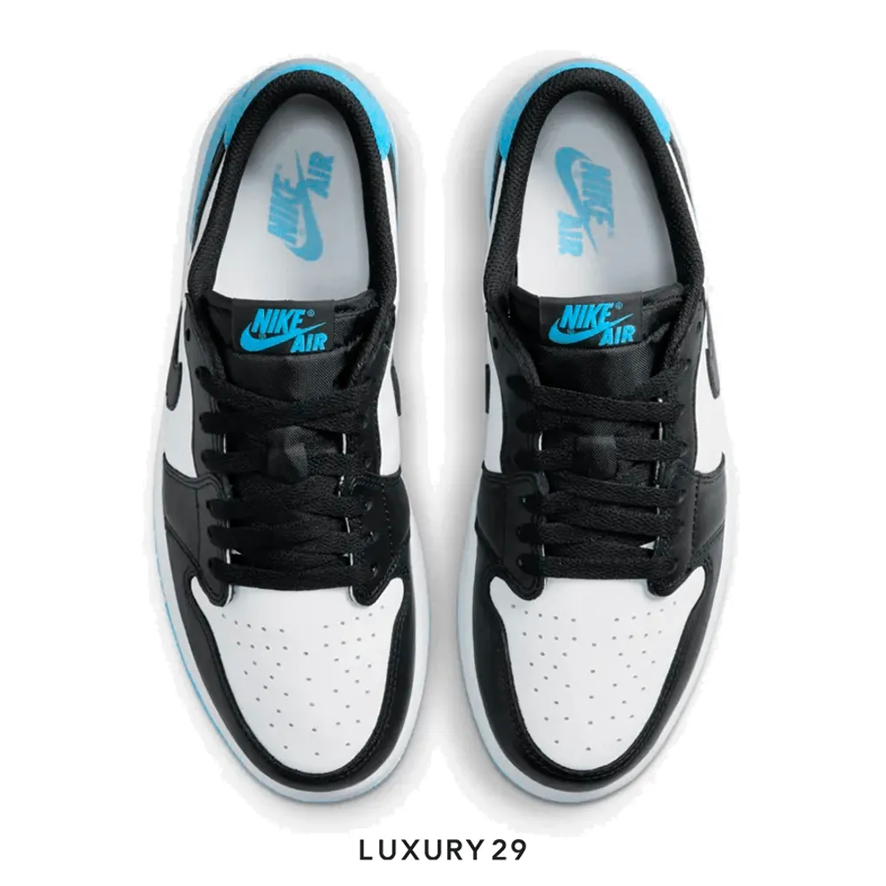 【NIKE】☆(W)Jorda.n 1 Retro Low OG Black and Blue☆22-29 Nike Jordan 1 Retro Low OG Black Dark Powder Blue(M)