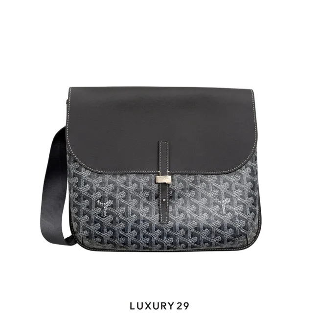 Goyard Coursier Messenger Bag Grey