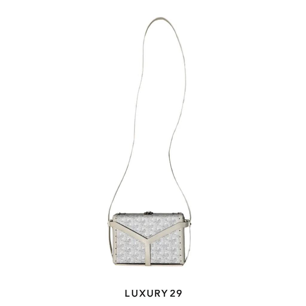 Goyard Minaudiere Trunk Bag - Silver Limited Edition(Small, Silver)