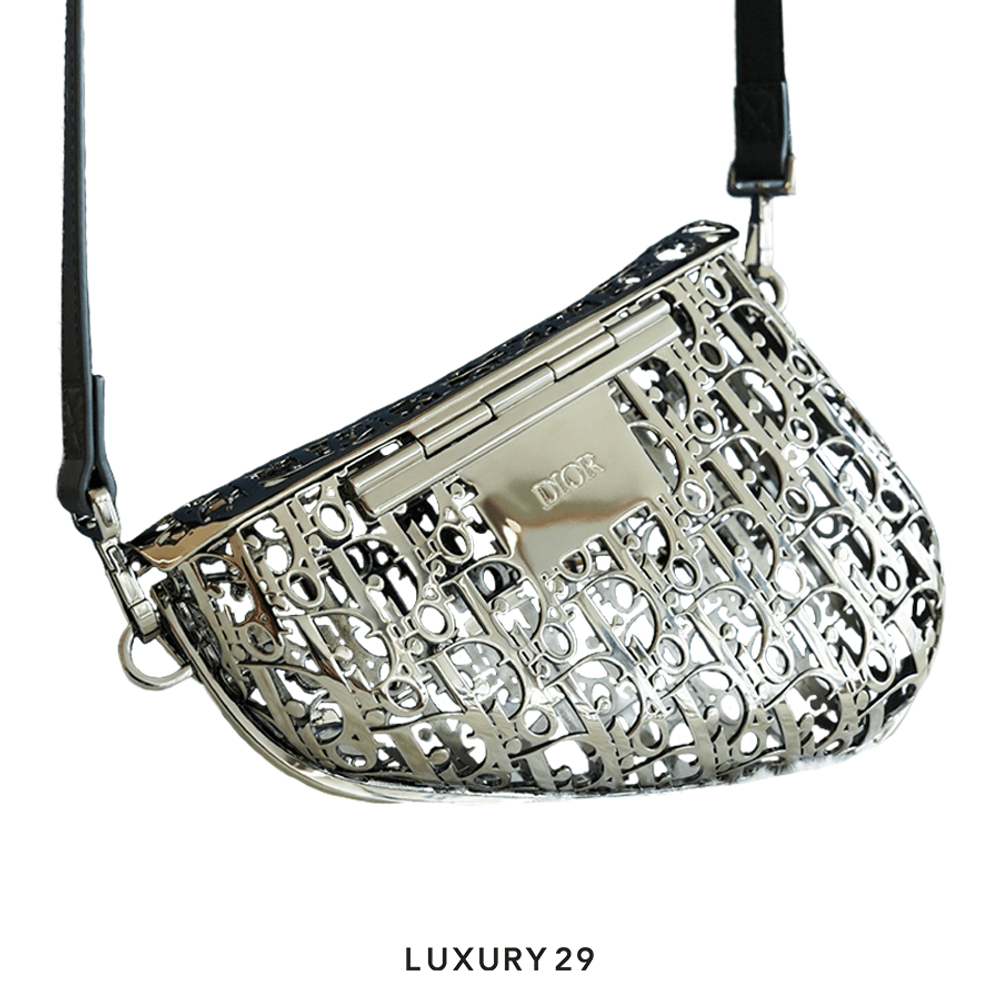 Dior Saddle Bag Metal 1 of 4 in The World