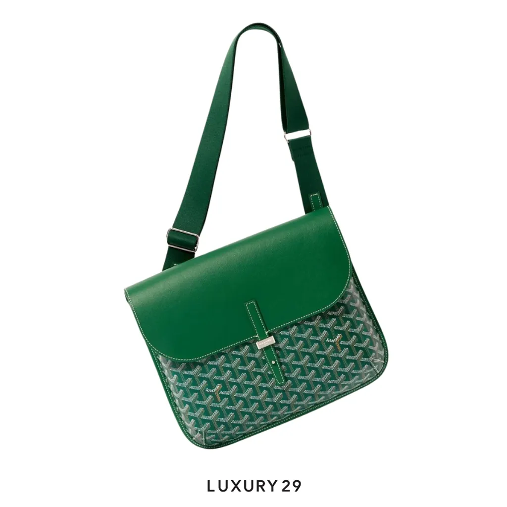 Goyard Coursier Messenger Bag Green(Small, Green)