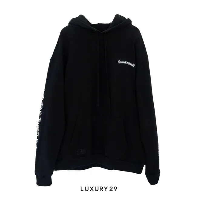 Chrome Hearts Script Hoodie Black