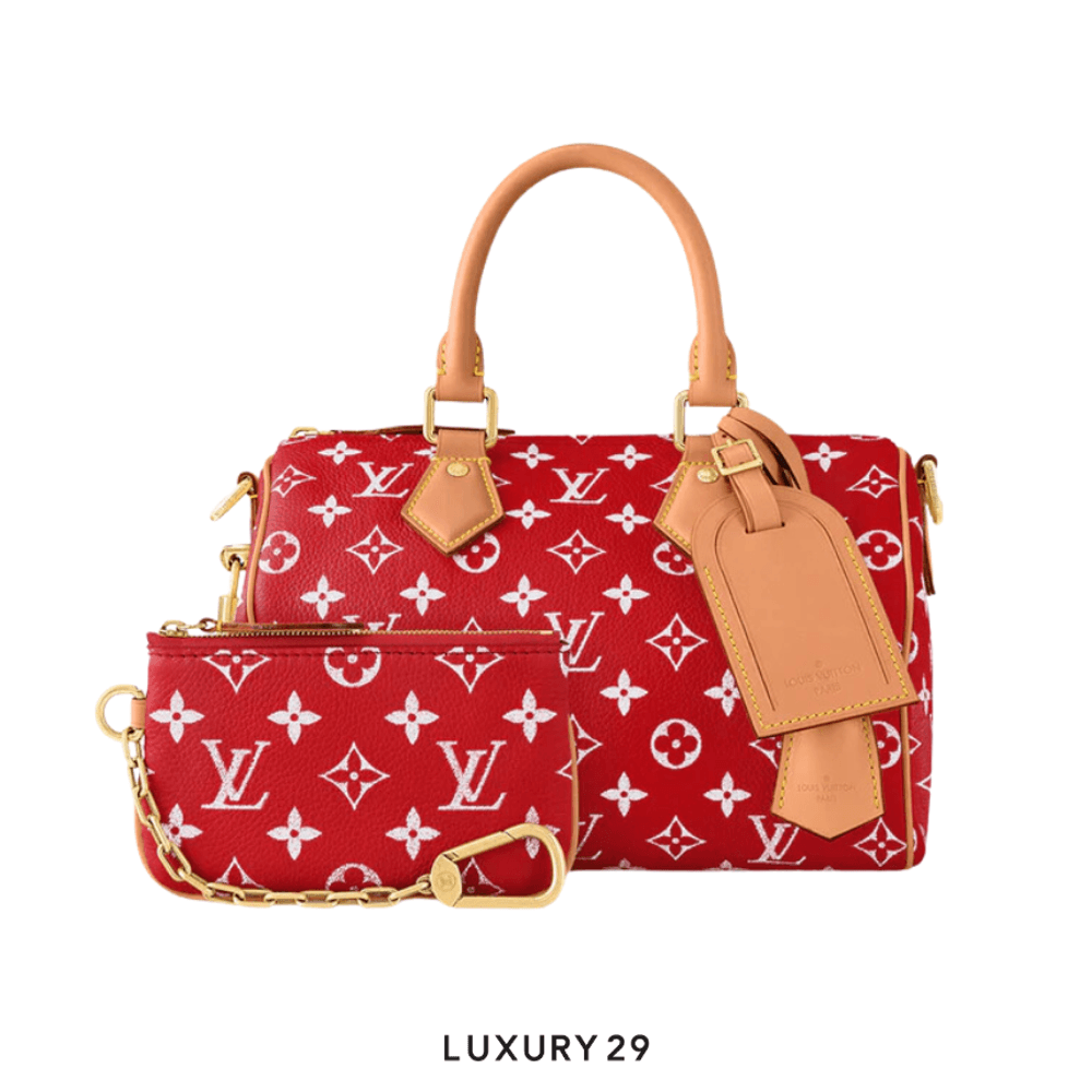 Louis Vuitton LV Speedy P9 Bandouliere 25 Bag Red(Small, Red)