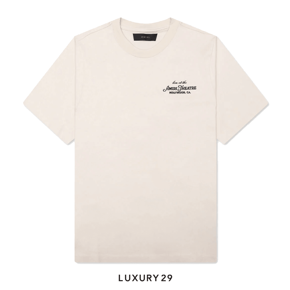 AMIRI THEATRE FLOCKED TEE(S, Neutrals)