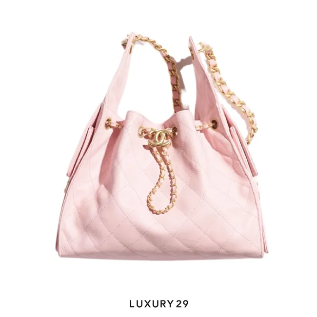 Chanel 25 Small Handbag Grained Calfskin & Gold-Tone Metal Light Pink