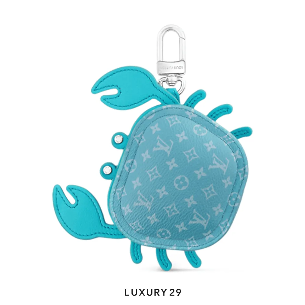 Louis Vuitton LV Crab Bag Charm Bleu