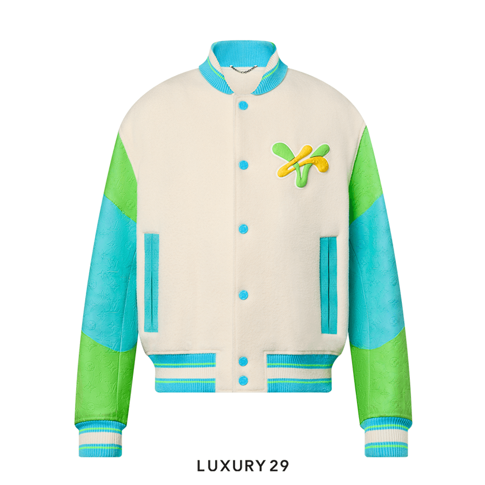 Louis Vuitton LV Rainbow Playground Varsity Blouson(Free Size, Green)
