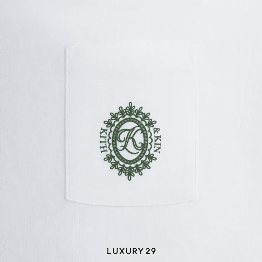 Kith & Kin Lace Crest Pocket Tee White