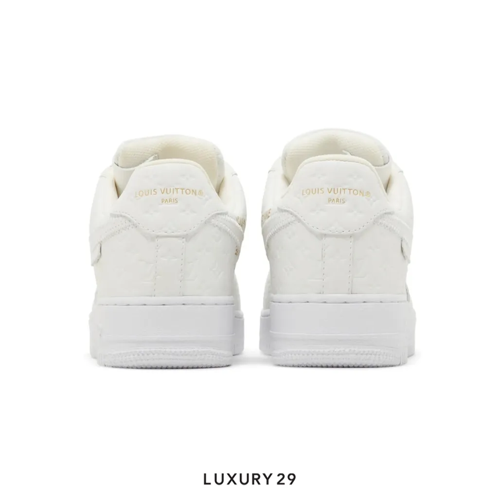 Louis Vuitton LV Nike Air Force 1 Low By Virgil Abloh White(M)(41.5, White)