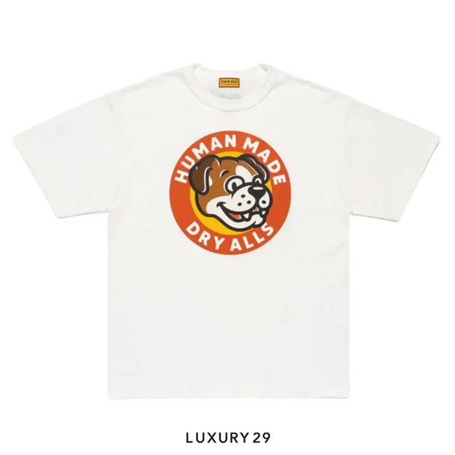 Human Made Dry Alls Bulldog Head Graphic T-Shirt White