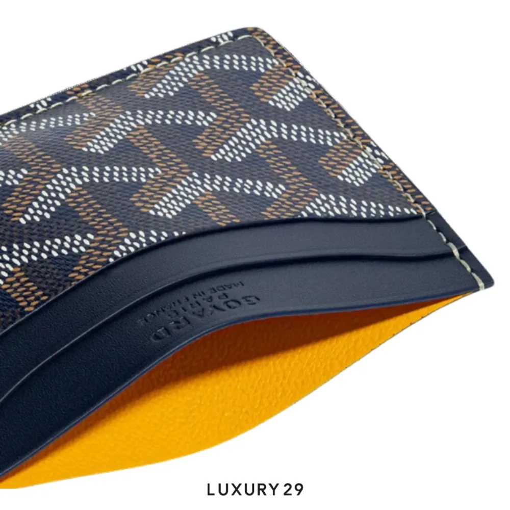 Goyard Saint-Sulpice Card Wallet Navy Blue(Small, Blue)
