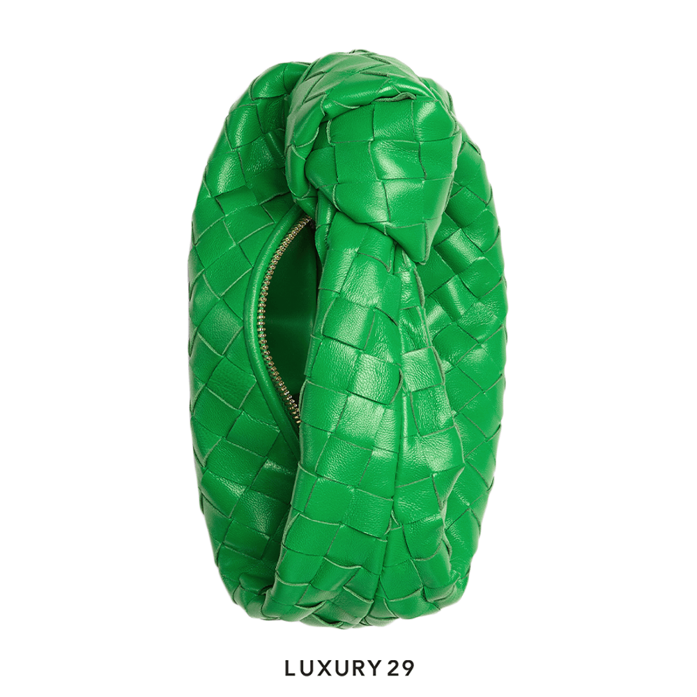 Bottega Veneta Mini Jodie in Green Gold Hardware(Mini, Green)