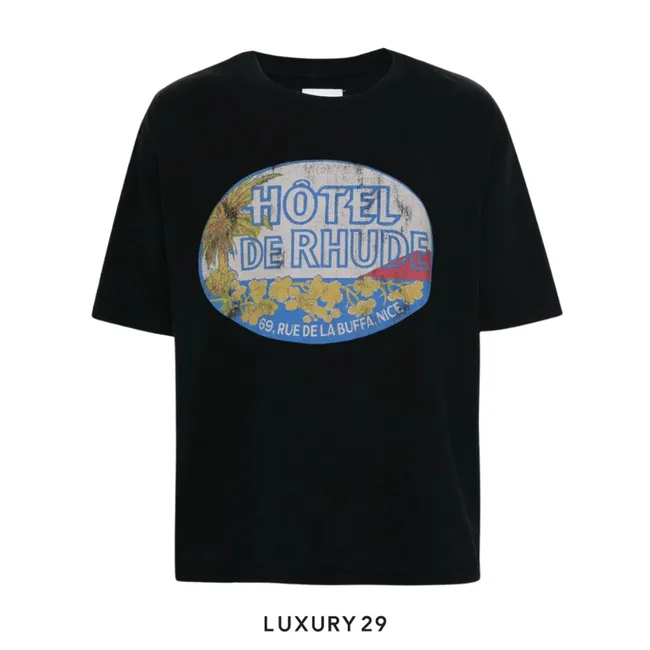RHUDE DIMORA COTTON T-SHIRT