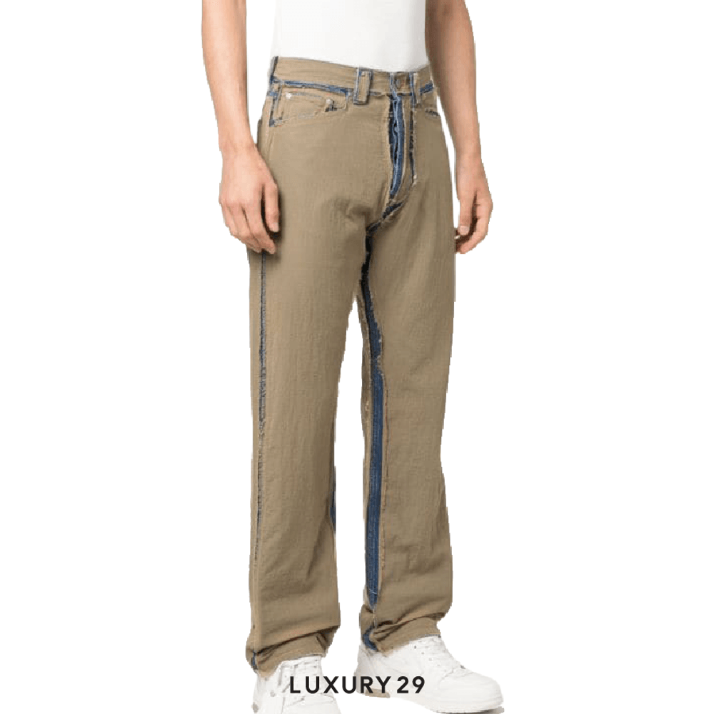 Palm Angels ripstop straight-leg trousers(M, Brown)