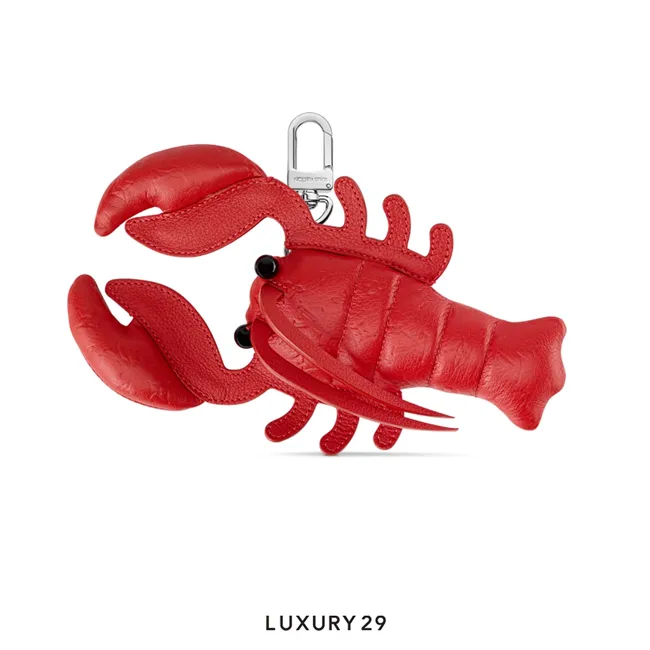 Louis Vuitton LV Lobster Bag Charm Red