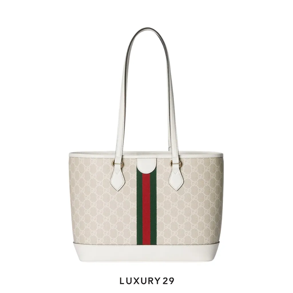 Gucci Ophidia medium tote bag White(Medium, White)
