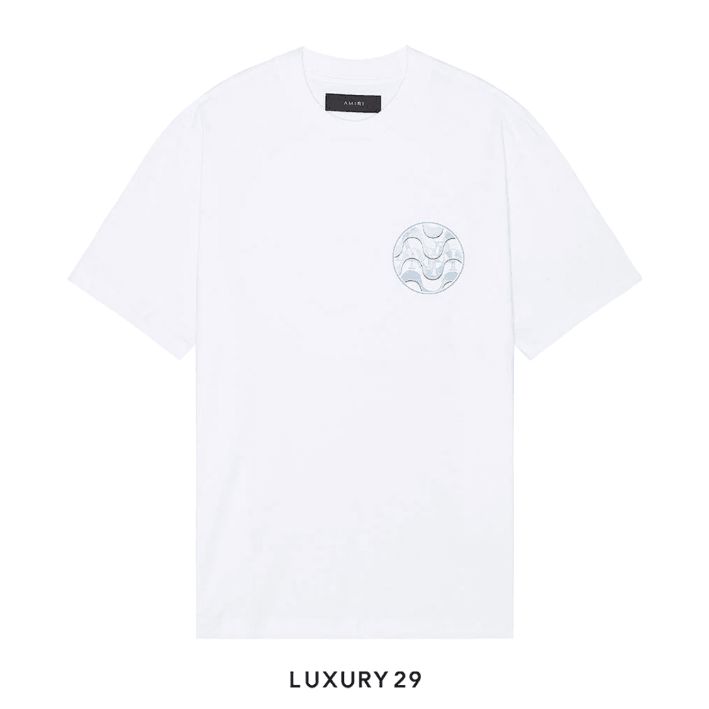 Amiri Staggered Wave Tee 'White'(S, White)