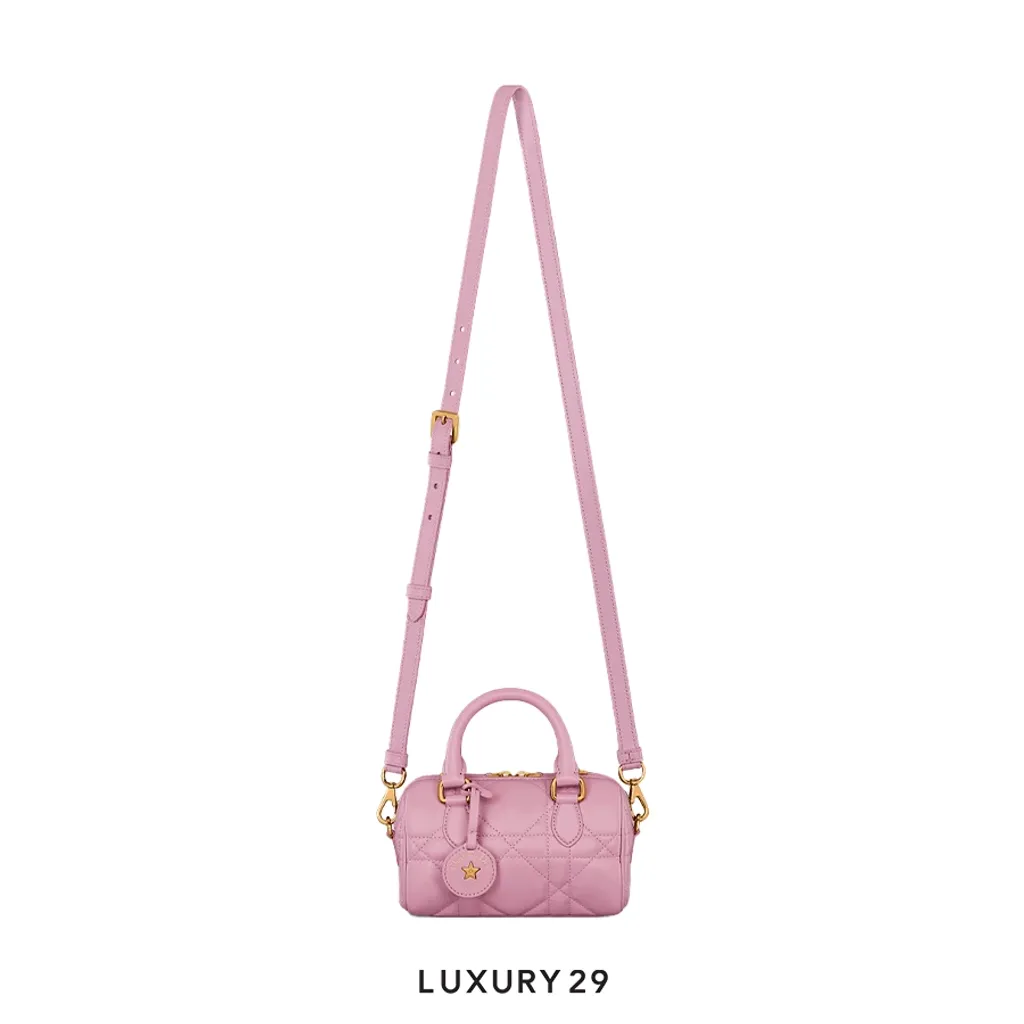 Dior Groove 17 Nano Bag Hydrangea Pink Macrocannage Calfskin(Mini, Pink)