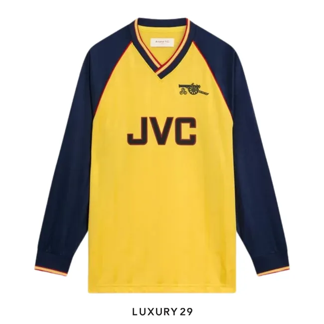Arsenal Retro 88-89 Away Long Sleeved Shirt Yellow