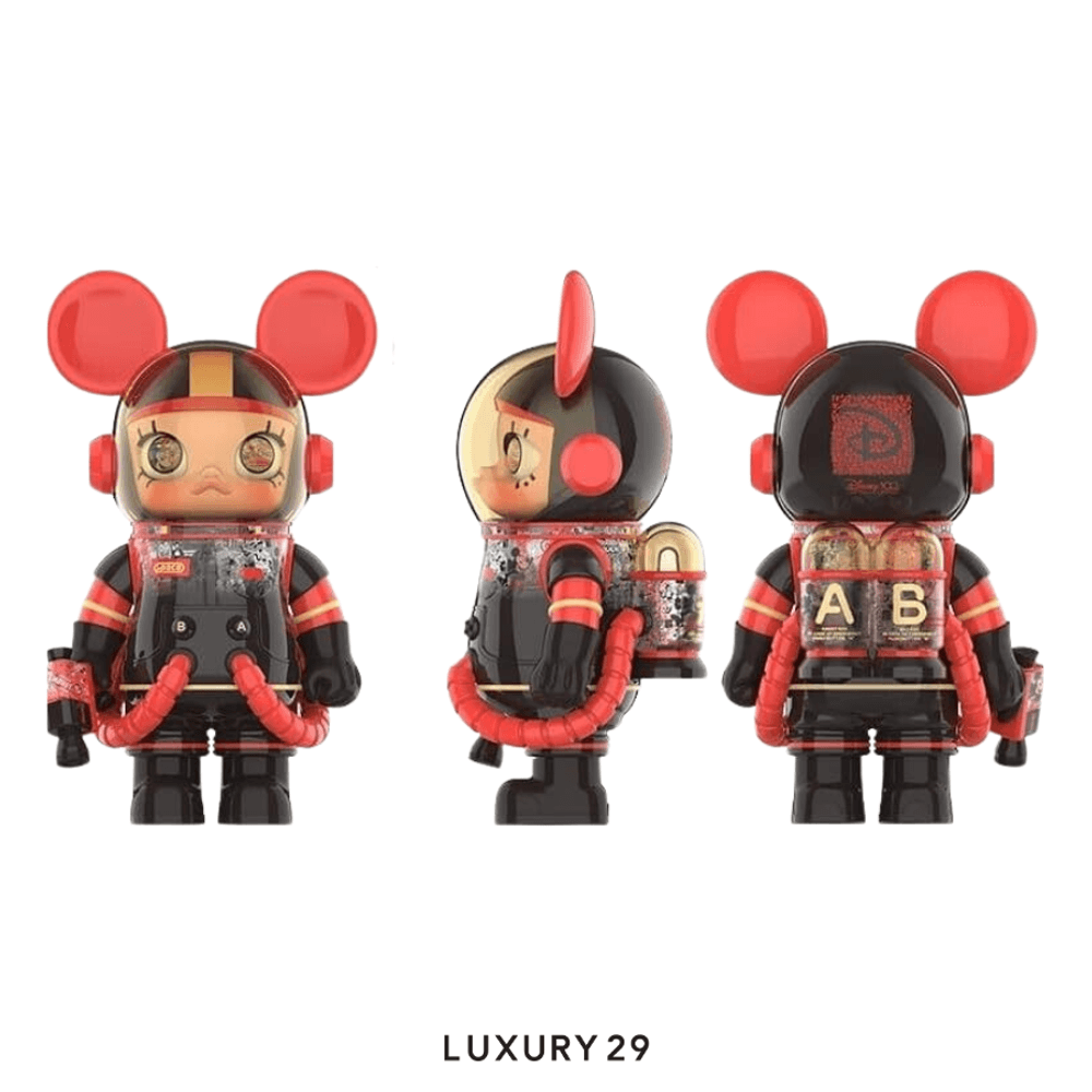 POP MART MEGA SPACE MOLLY 400% Disney 100th Anniversary(Large, Black)