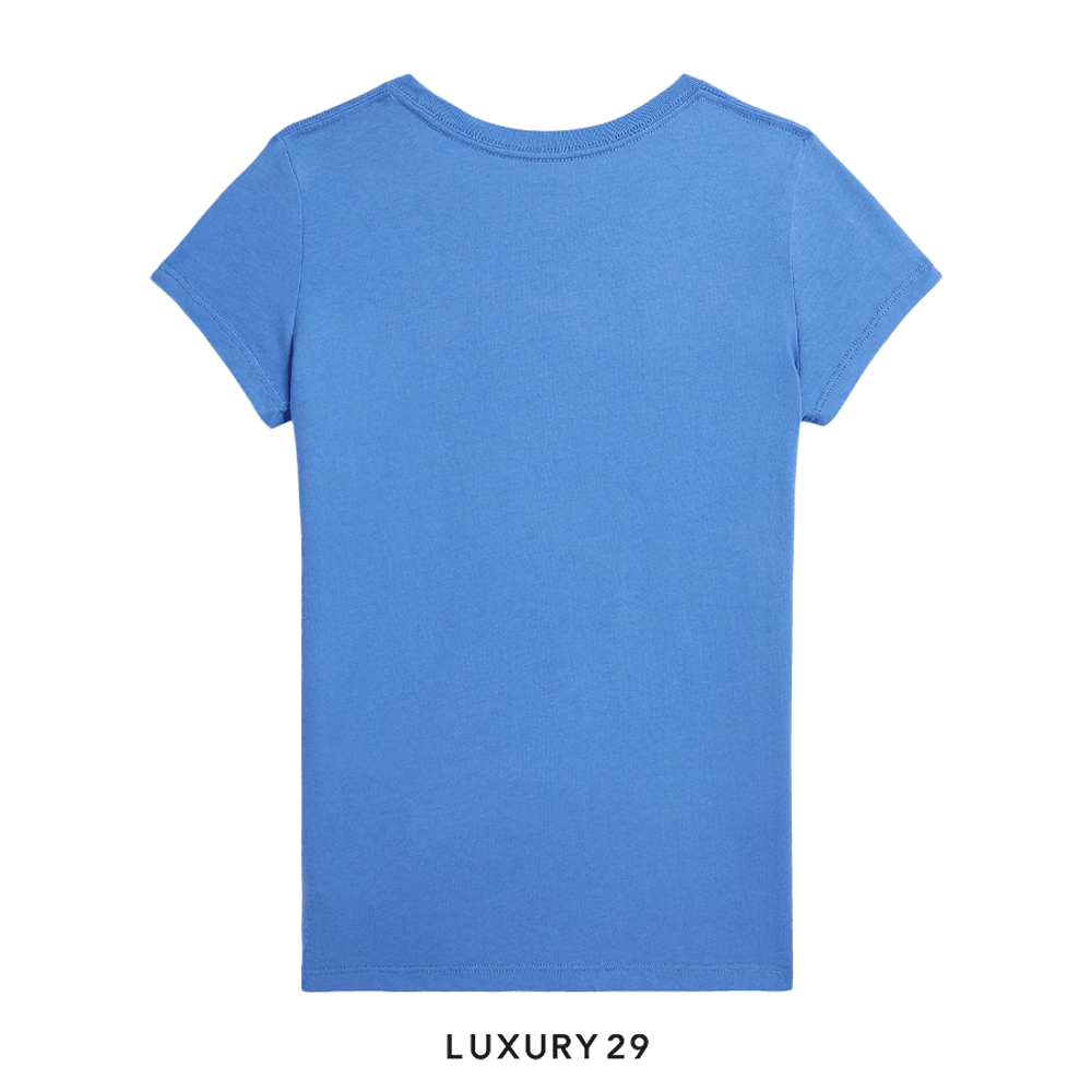 Kid RALPH LAUREN Polo Bear Cotton Jersey T-Shirt New England Blue(4A, Blue)