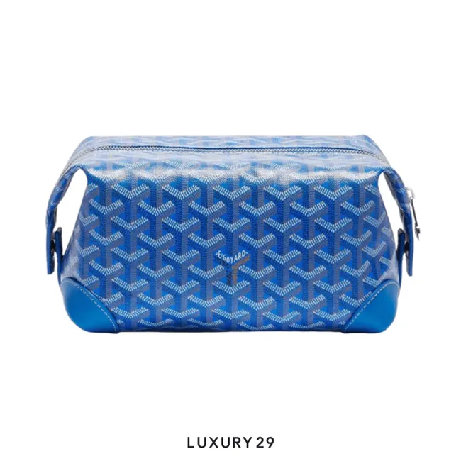 Goyard Bowling 25 Toiletry Bag Sky Blue