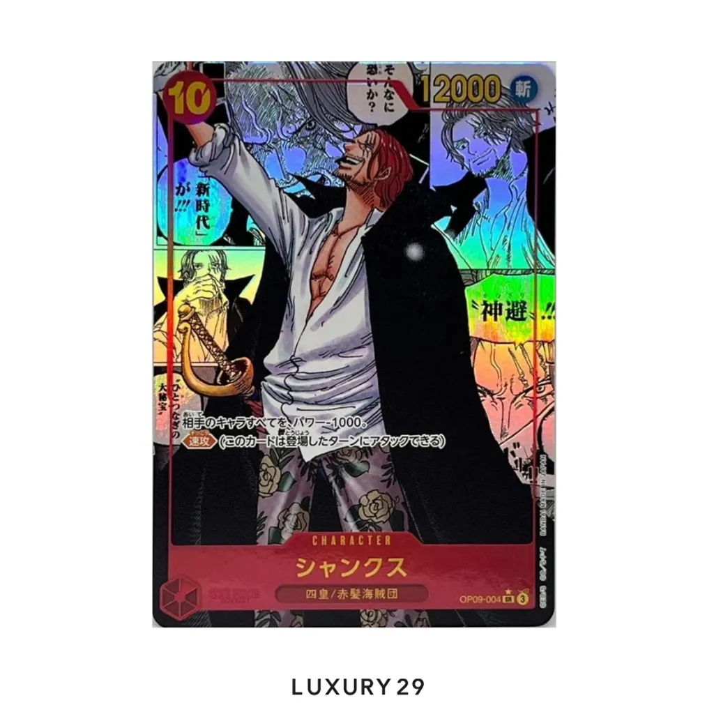 One Piece Shanks OP09-004 ALT ART MANGA PSA10 (JP)(Small, Multicolour)