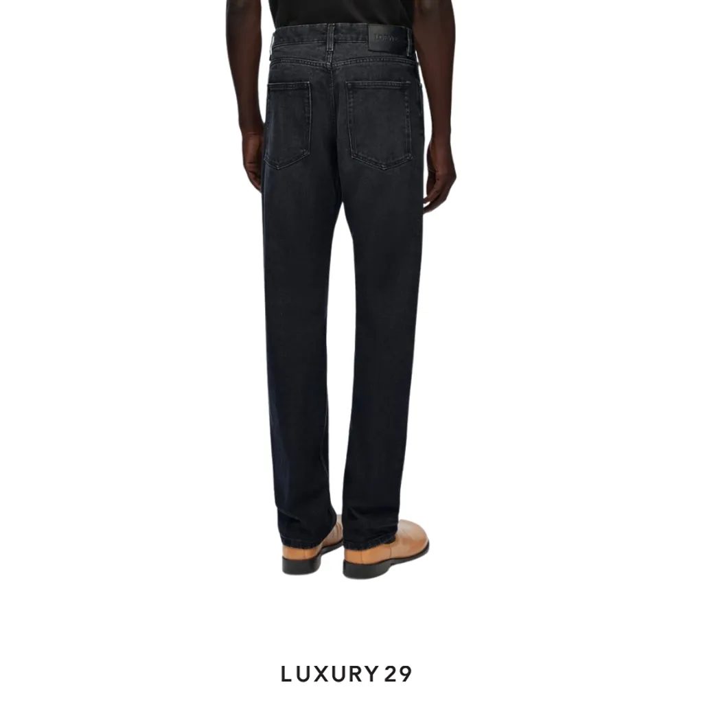 LOEWE Straight leg jeans in denim(48, Black)