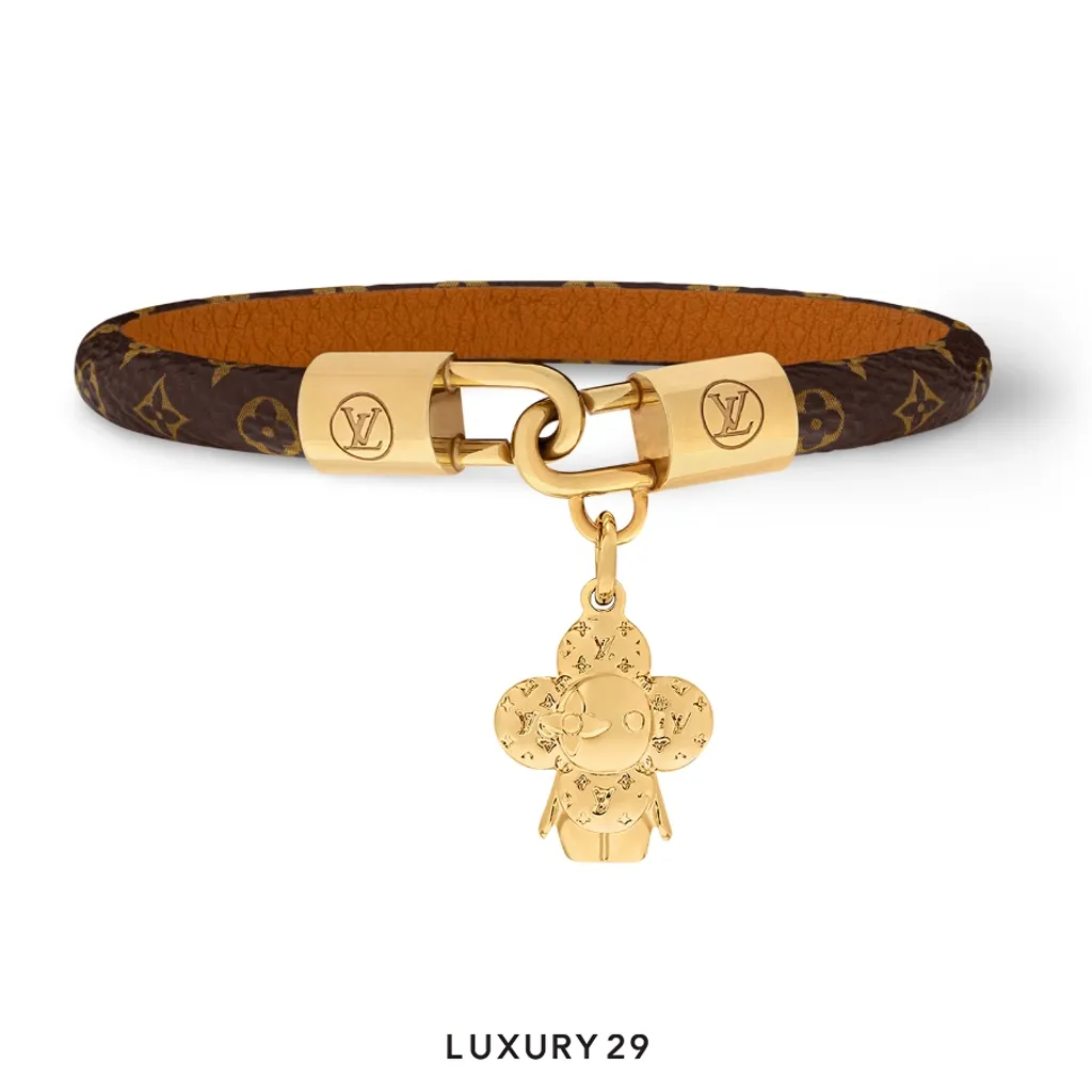 Louis Vuitton LV Vivienne Charm Bracelet 17cm.(Small, Gold)