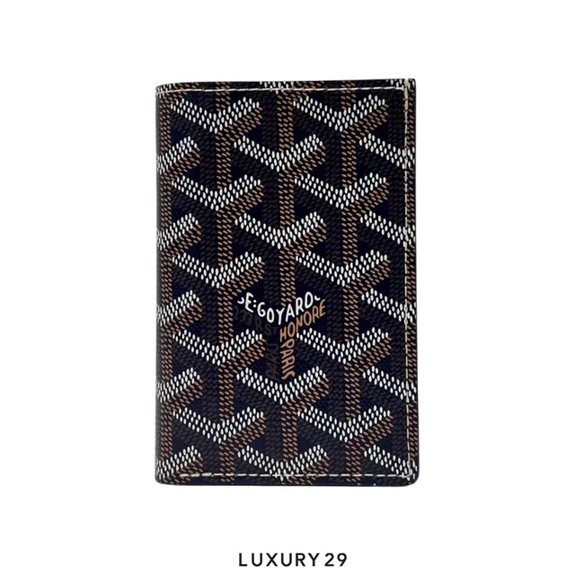 Goyard Saint-Pierre Card Wallet Navy Blue